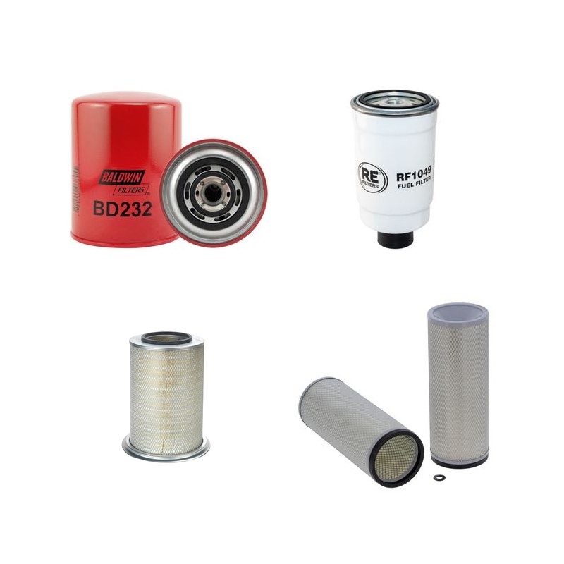 Filter kit for New Holland VN260 Air Oil Fuel Filters with Iveco 8065SE00 TURBO Engine Year 2001-2008