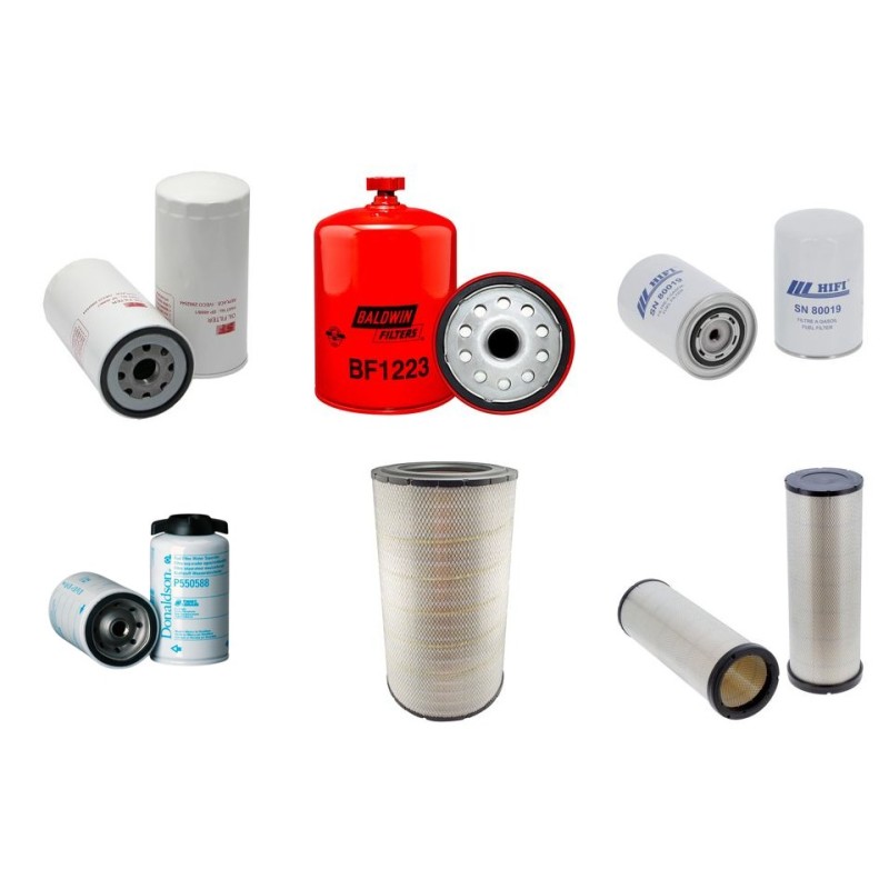 Filter kit for New Holland FX38 Air Oil Fuel Filters with Iveco Cursor Engine Year 2002-