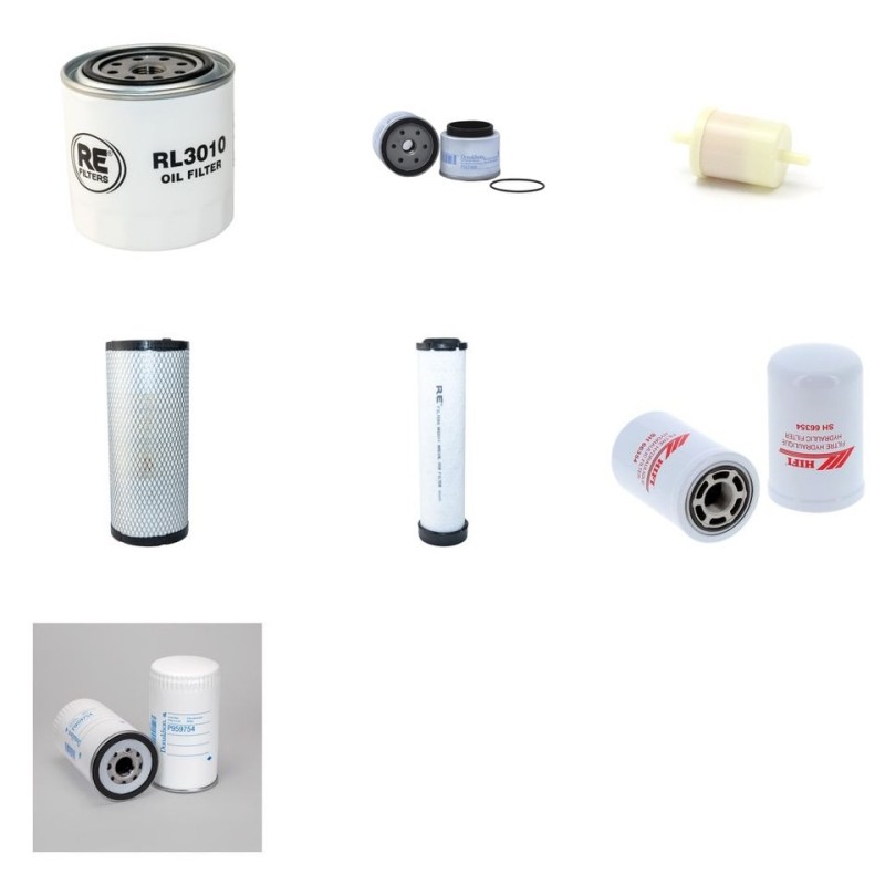 Filter Kit for Toro GroundsMaster 4700 D with Kubota V2003Te Engine