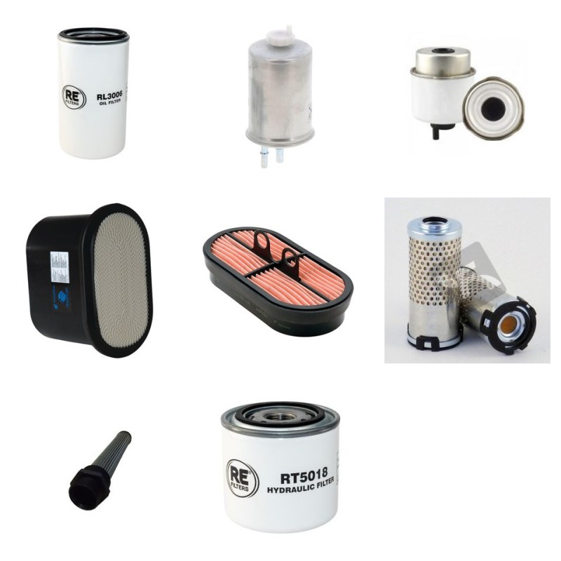 Filter Kit for Thwaites 6T/9T Dumper with JCB Engine 1000hr