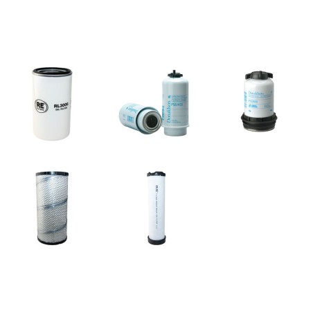 Filter Kit for Terex TA6/S with JCB EcoMax Engine Air, Oil, Fuel Filters