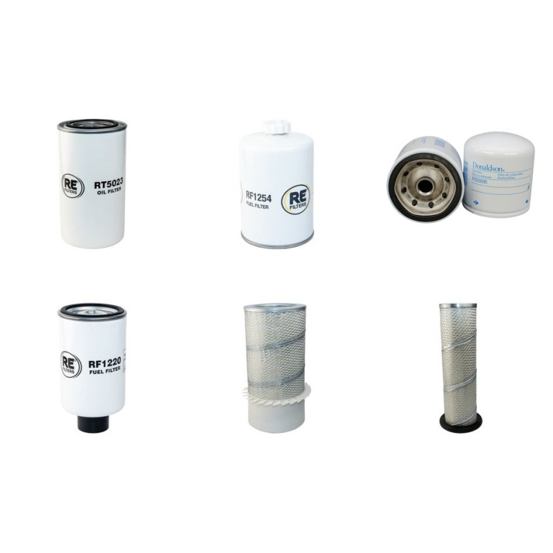 Filter Kit for Hyundai R 180 LC-3 with Cummins 6 BT 5.9 Engine Air Oil Fuel