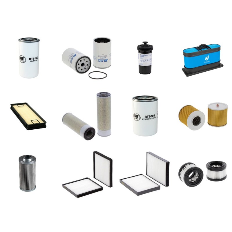 Filter Kit for Hyundai R 235 LCR-9A with Cummins QSB6.7 Engine 01.2015 -