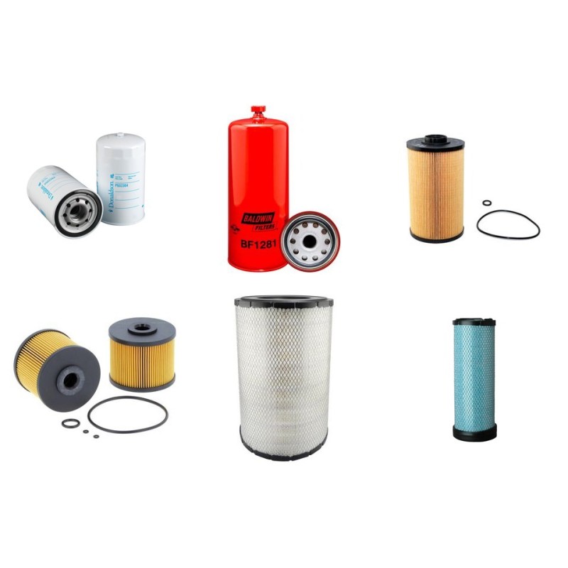 Filter kit for Kobelco SK 400 DLC-10 with Hino AA-J08E-VV Engine 01.2017 - Air Oil Fuel