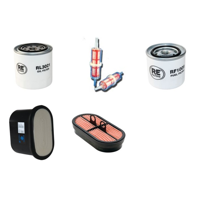 Filter kit for Merlo P 27.6 PLUS with Kubota V33307 DI TIVEngine 01.2015 - Air Oil Fuel