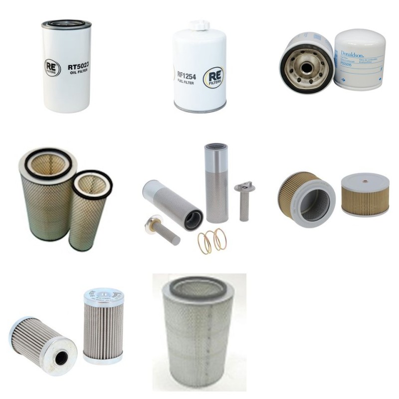 Filter Kit for Sany SY 210 C-9 with Cummins 6BT5.9 engine 