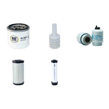 Filter kit for Wacker Neuson EZ26 Air Oil Fuel Filters with Yanmar / 3TNV76 N/NNS / 01.202 Engine