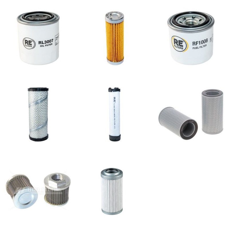 Filter kit for Case CX26C with Kubota D1305-EF04 Engine