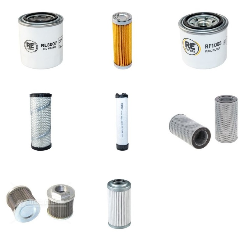 Filter kit for Case CX30C with Kubota D1305-EF04 Engine