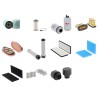 Filter kit for Wacker Neuson EZ80 with Perkins / 404J-E22T / 01.2021 Engine