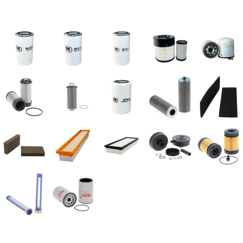 Filter kit for Case CX 19 C with Kubota D 902Engine 01.2017 -