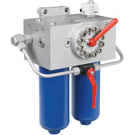 Hengst 400LDN0100-G25B00-V8,0-M-R2, Hydraulic Duplex In line Filter
