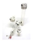 Brass & plastic filter housings polycarbonate TP + spare