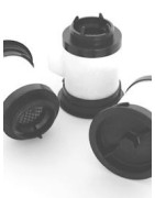 Cylindrical design with cover and bayonet lock